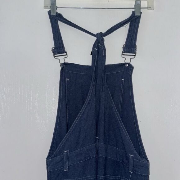 Volcom Womens Denim Overalls Size 10 Blue Adjustable Straps - Picture 6 of 11